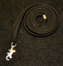 ciondolo geco argento
